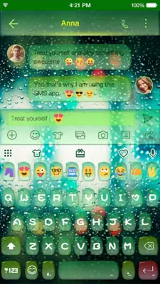 Rain Love Keyboard android App screenshot 0