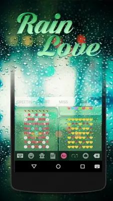 Rain Love Keyboard android App screenshot 3