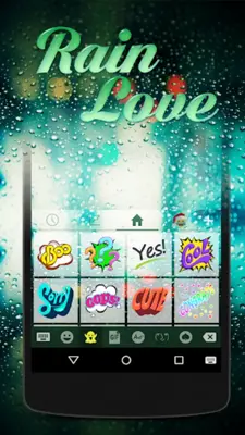 Rain Love Keyboard android App screenshot 4